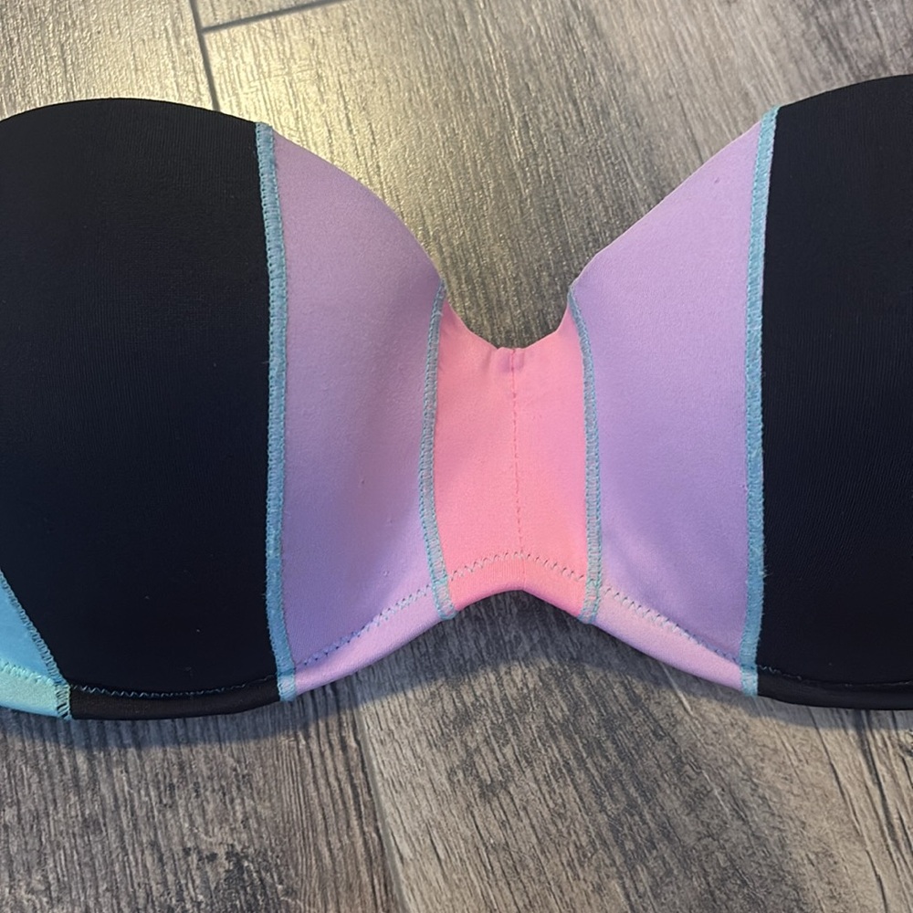 VS Strapless Color Block Bikini - Picture 4 of 8